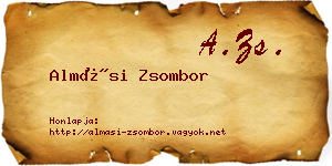 Almási Zsombor névjegykártya